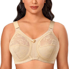 Capri Wide Belt Bra Half Cup Fancy Net Bra