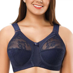 Capri Wide Belt Bra Half Cup Fancy Net Bra